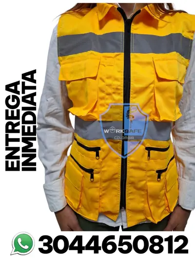 Chaleco tipo periodista reflectivo 360