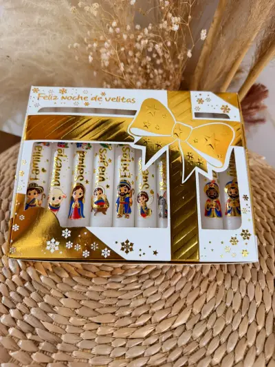 Kit de velas caribeñas stickers relieve