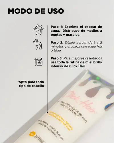Acondicionador miel click hair