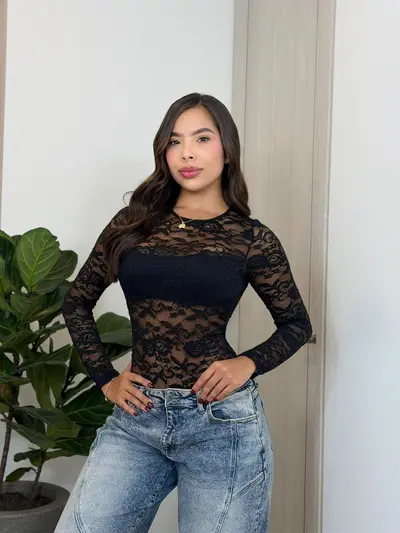 Hermosos Bodys manga larga color negro 🖤😍