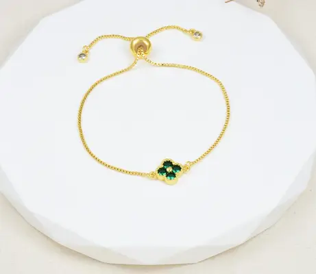 Pulsera flor verde