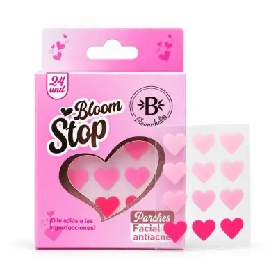 parches de acne x24 corazon bloom stop