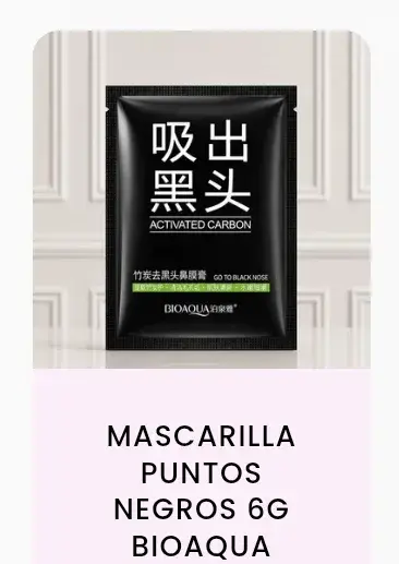 Mascarilla puntos negros