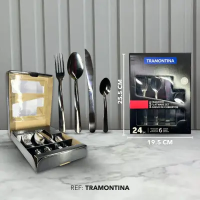 Cubiertos marca Tramontina x24