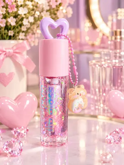 Brillo rimocoo tapa corazón llavero