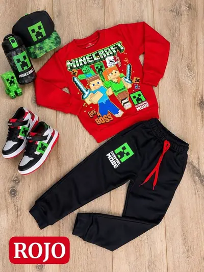 SUDADERA NIÑO MINECRAFT