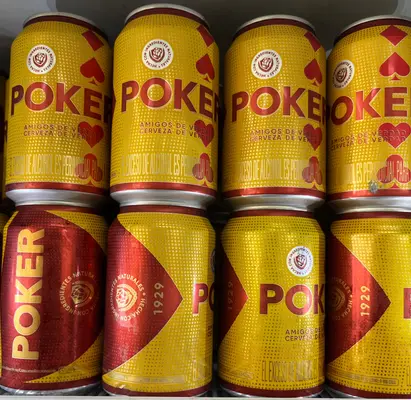 Cerveza poker lata, und.