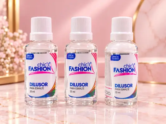 Dilusor de esmalte envase vidrio chics fashion