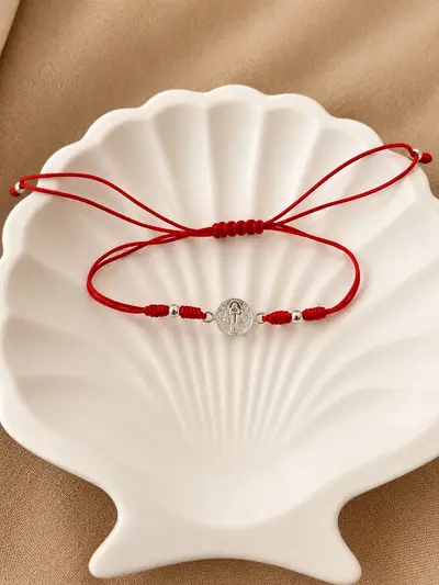 Pulsera San Benito en plata 925