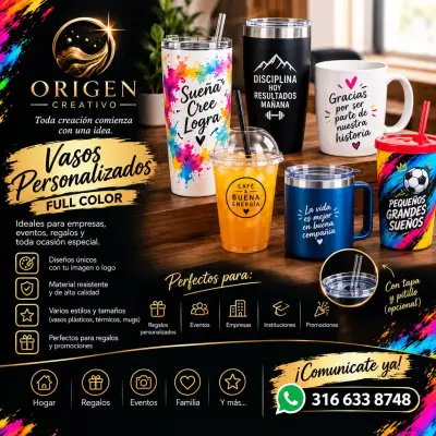 Vasos personalizados