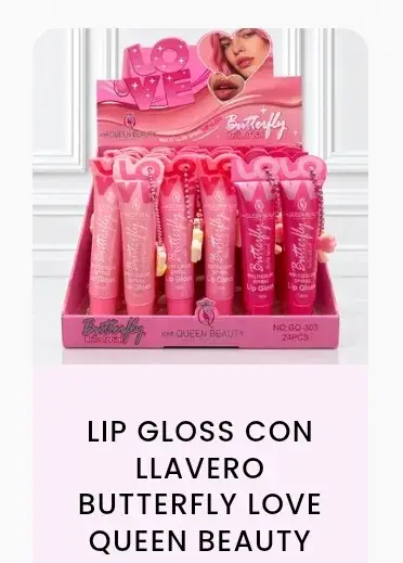 Lip gloss con llavero