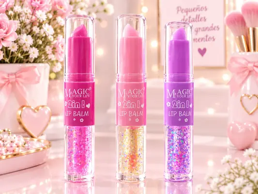 Labial que cambia con el ph y brillo
