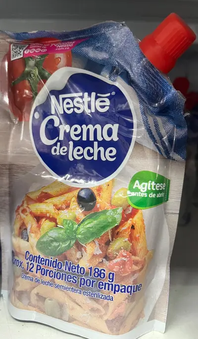 Crema de leche x 186g