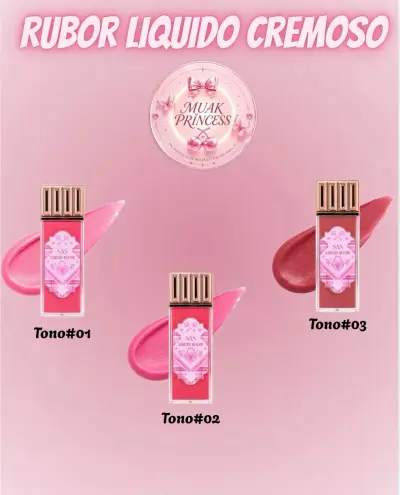 Rubor liquido cremoso