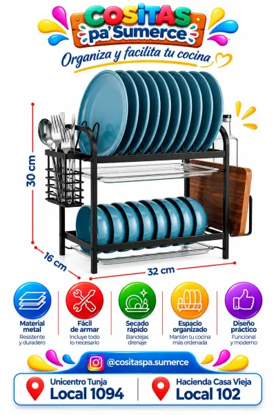 Escurridor metálico