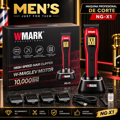 Máquina Profesional W MARK NG-X1 Roja 10.000 RPM