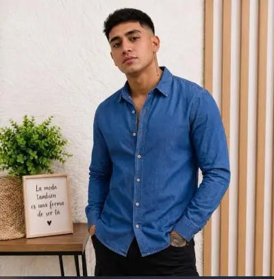 Camisa Manga Larga Shambray
