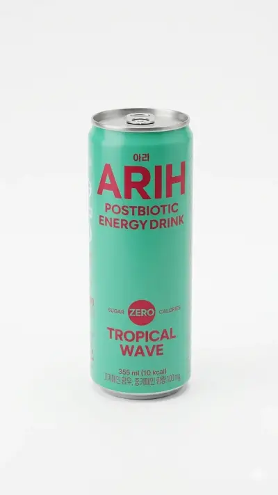 ARIH Postbiotic Energy Drink, Tropical Wave.