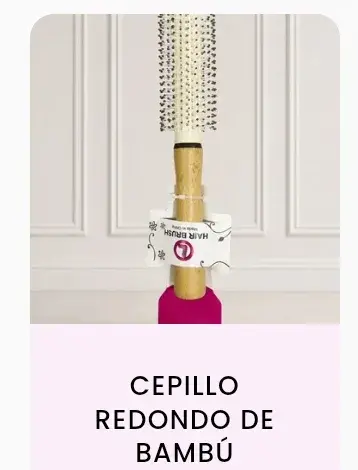 Cepillo redondo bambú