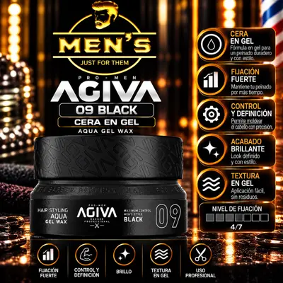 AGIVA 09 Black – Aqua Gel Wax