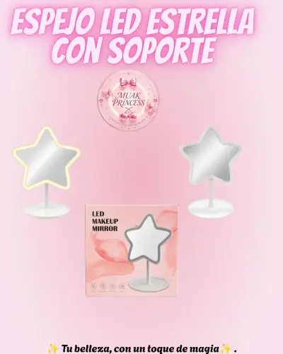 Espejo estrella LED