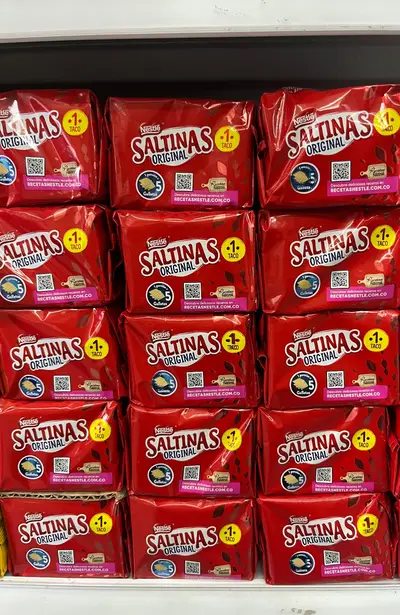 Taco galleta saltinas tradicional roja