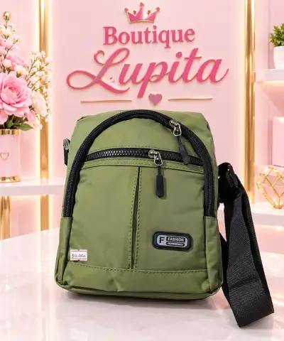 Bolso hombre verde militar