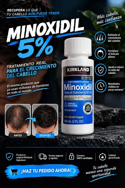 Minoxidil al 5% tópico