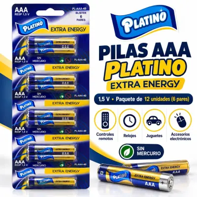 Pilas AAA Platino Extra Energy