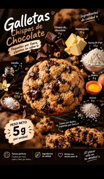 Galletas con chispas