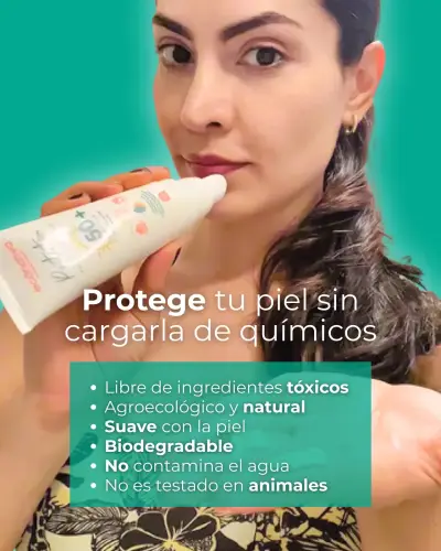 PROTECTOR SOLAR CON EXTRACTOS BOTÁNICOS/SPF 50+ 80 Gr