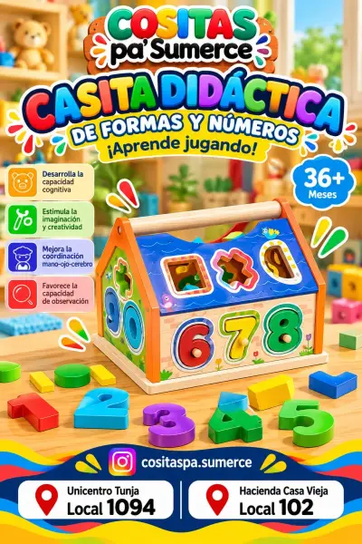 Casita didáctica formas
