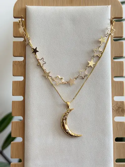 Shoker + Cadena estrellas y luna