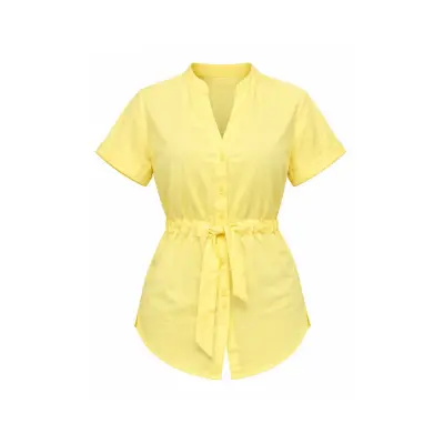 Blusa manga corta lazo