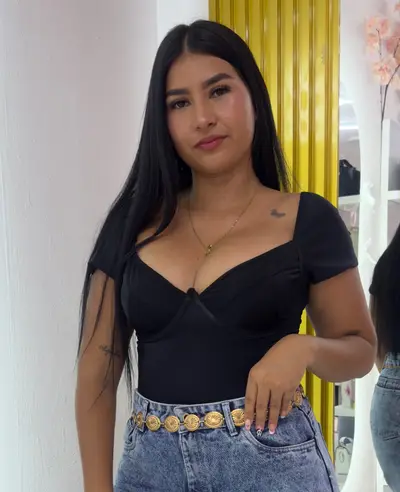 Body destellante mangas