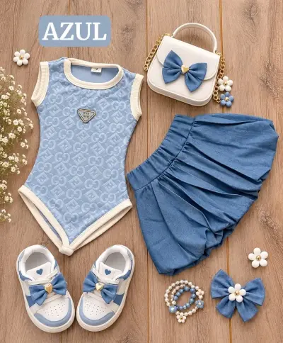 CONJUNTO NIÑA FALDA