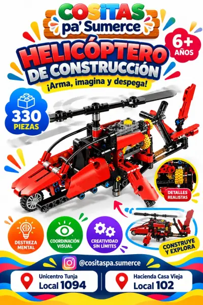 Helicóptero armable 3D