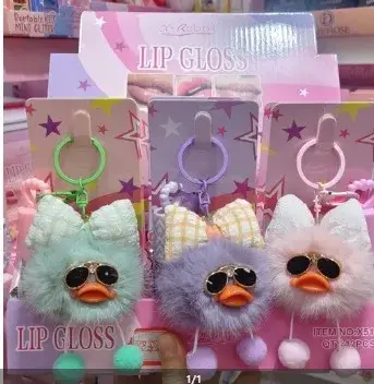 LIP GLOSS CON LLAVERO DE PELUCHE REF:X1101