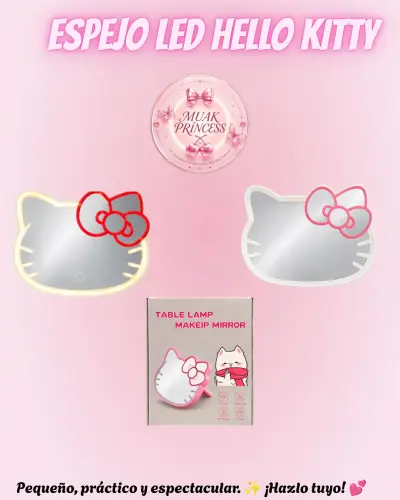 Espejo Led hello Kitty