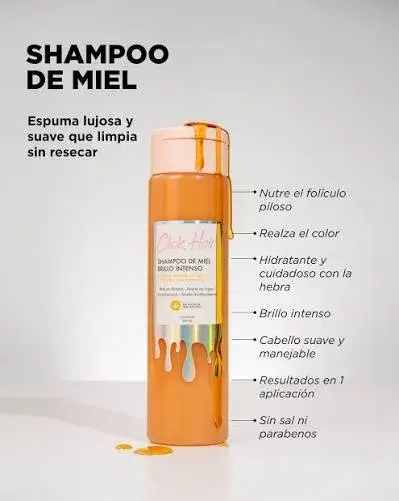 Shampoo miel click hair 🐝