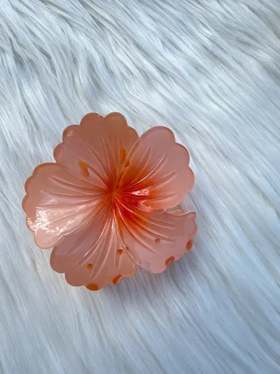 Gancho para el cabello, (flor naranja) 981