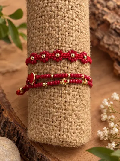 Manillas trío rojo