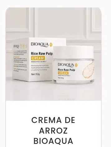 Crema facial de arroz bioaqua