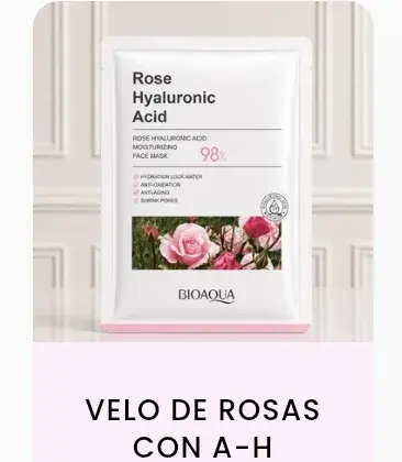Velo facial de rosas