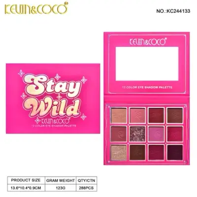 PALETA SOMBRAS DE OJOS KEVIN Y COCO 12 COLORES REF. KC244133