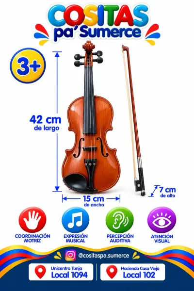 Violín de estudio acústico
