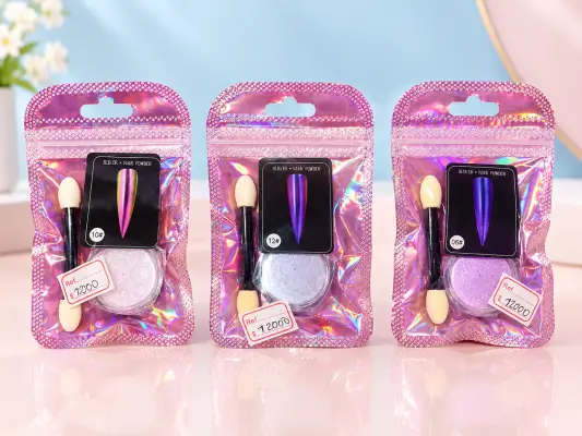 Polvo para uñas para efecto espejo