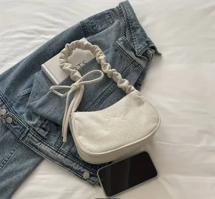 Bolso de pana beige