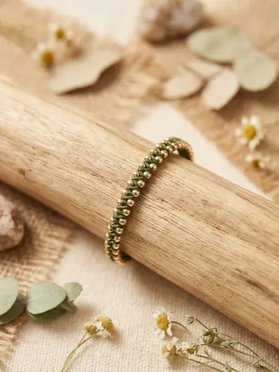 Pulsera Tejida verde