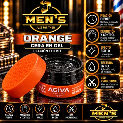 AGIVA Orange 01 – Aqua Wax Efecto Húmedo